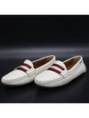 Leather Logo Driving Shoes White - BALLY - BALAAN 3