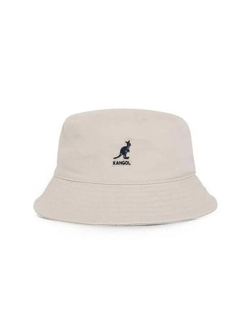 K4224HT KHAKI Washed Bucket Hat - KANGOL - BALAAN 1