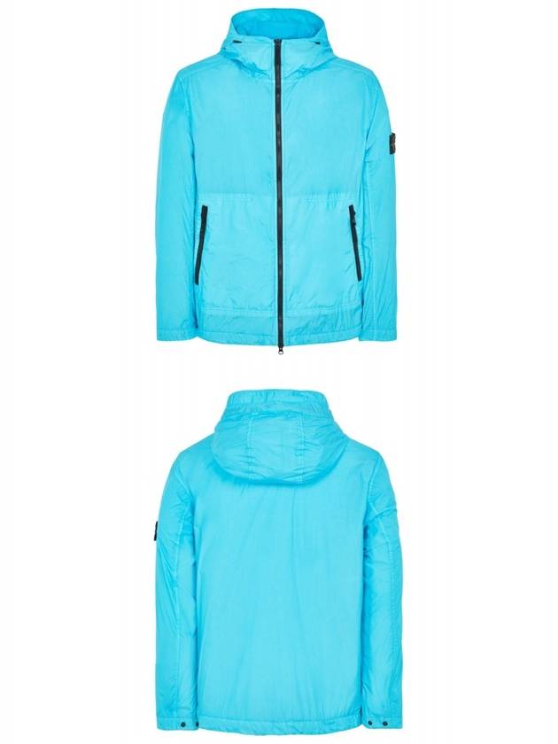 Men's Wappen Patch Nylon Hooded Jacket Light Blue - STONE ISLAND - BALAAN 5