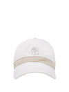 Hat MD4799902 CWZ81 White - BRUNELLO CUCINELLI - BALAAN 1