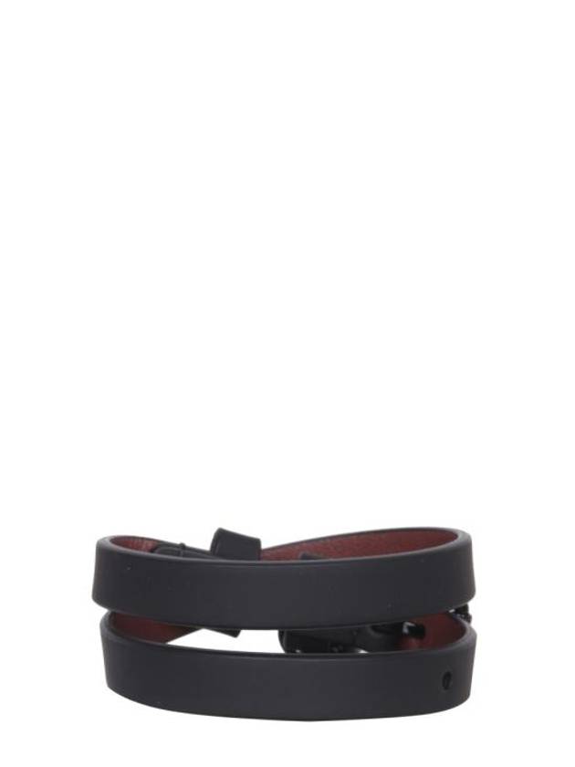 Skull Double Wrap Bracelet Black - ALEXANDER MCQUEEN - BALAAN 3