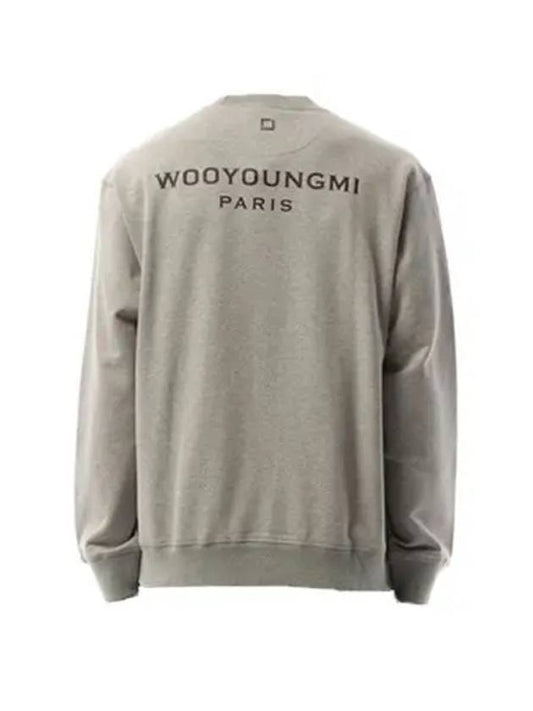 W243TS27 721G Back Logo Sweatshirt Gray - WOOYOUNGMI - BALAAN 2