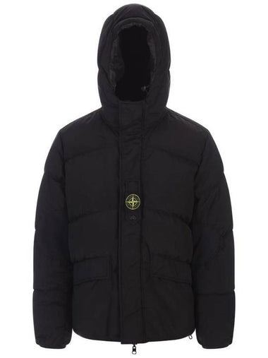 Logo Patch Reversible Padding Black - STONE ISLAND - BALAAN 1