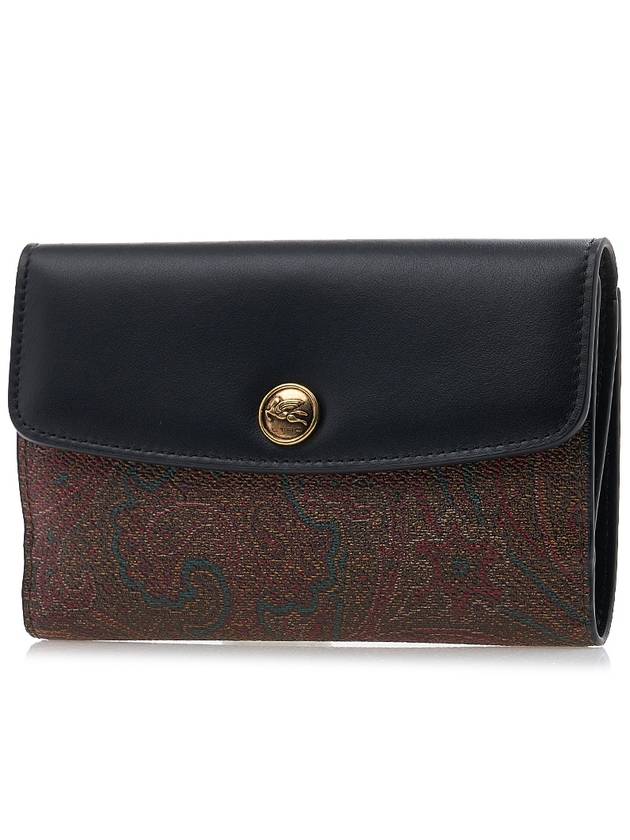 Paisley Half Wallet Black Brown - ETRO - BALAAN 3