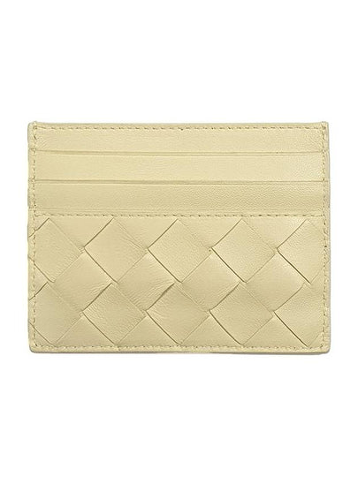 Intrecciato Leather Card Wallet Beige - BOTTEGA VENETA - BALAAN 2