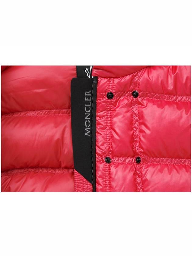 Grenoble Anras logo patch down padded jacket pink - MONCLER - BALAAN 4