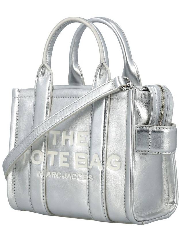 The Metallic Leather Cross Bag Silver - MARC JACOBS - BALAAN 4