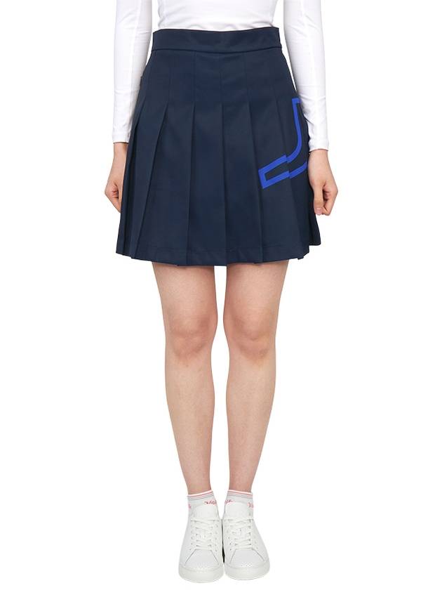 Naomi Pleated Skirt Navy - J.LINDEBERG - BALAAN 2