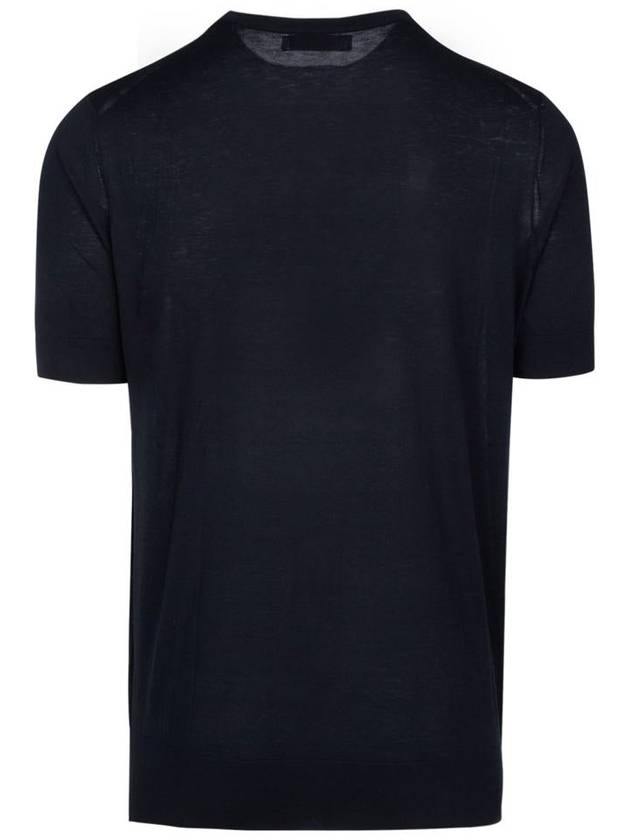 Long Sleeve T-Shirt MSE804800 C2425 BLUE - BRUNELLO CUCINELLI - BALAAN 3