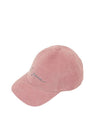 Women's Corduroy Logo Embroidered Ball Cap Pink - J JANE - BALAAN 1