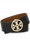 1.5" Miller Reversible Leather Belt Black Classic Cuoio - TORY BURCH - BALAAN 2