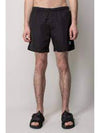 Eco-Chrome R Logo Patch Swim Shorts Black - CP COMPANY - BALAAN 3