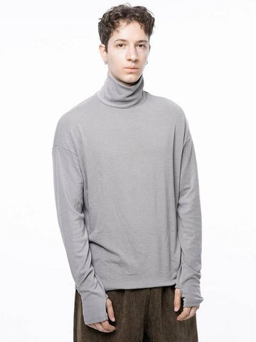 Men s M243TP04BE Spandex Finger Warmer Turtleneck Polar T shirt Beige - CHANCE'S NOI - BALAAN 1