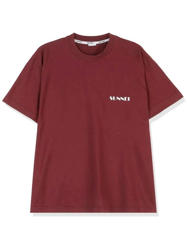 Mini logo classic t shirt red short sleeves sleeve tee SN2PXH01AP JE130 387 - SUNNEI - BALAAN 2