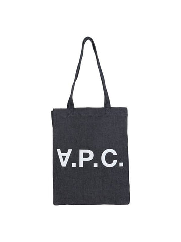 Laure logo denim tote bag blue - A.P.C. - BALAAN 1