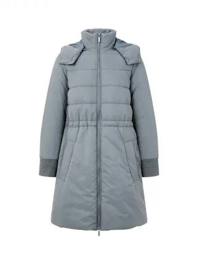 Women s Velor Pattern Hooded Padded Coat Light Mint 270169 - ARMANI EXCHANGE - BALAAN 1