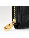 Women's Lou Monogram Lambskin Half Wallet Black - LOUIS VUITTON - BALAAN 3