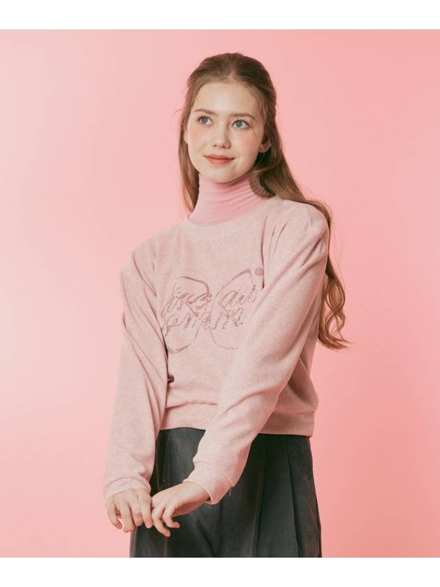 wool terry knit pink - ETRE AU SOMMET - BALAAN 3