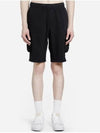 Lens Wappen Cargo Shorts Black - CP COMPANY - BALAAN 6