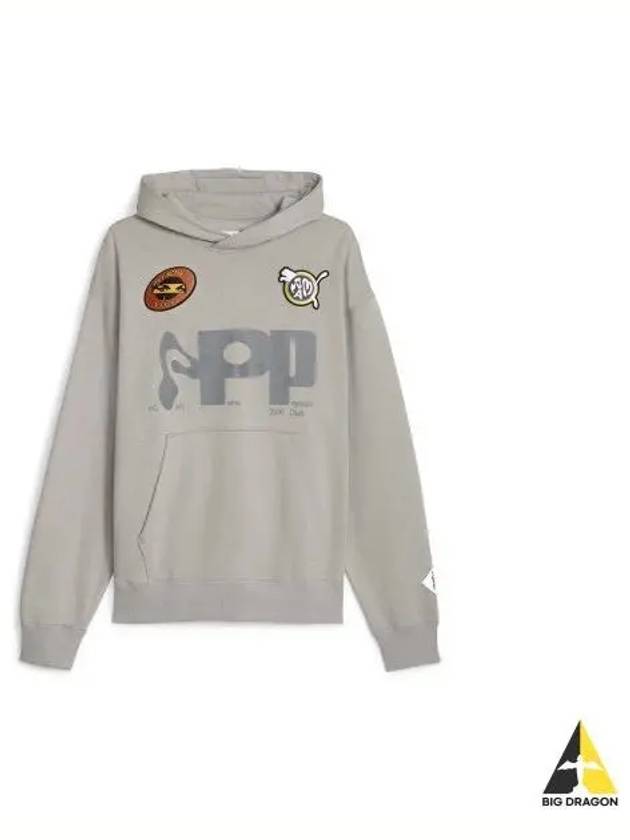 Perks Mini Graphic Hooded Sweatshirt Gray 622677 14 - PUMA - BALAAN 1