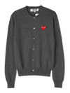 Red Waffen Cardigan Gray Women - COMME DES GARCONS - BALAAN 1