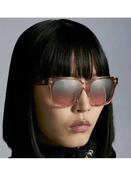 Eyewear Square  Frame Sunglasses Pink - MONCLER - BALAAN 2