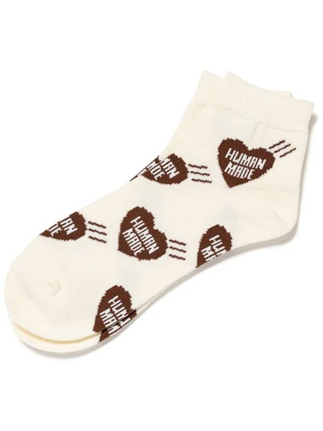 Heart Short Socks Gray HM28GD063 - HUMAN MADE - BALAAN 3