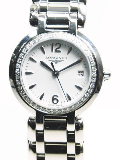 Longines PrimaLuna Quartz White Dial Ladies Watch L8.110.0.16.6 - LONGINES - BALAAN 2