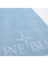 Men's Logo Beach Towel Aqua - STONE ISLAND - BALAAN 4