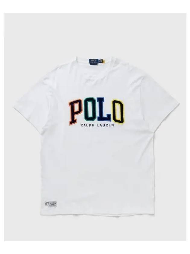 Embroidered Logo Short Sleeve T-Shirt White - POLO RALPH LAUREN - BALAAN 2