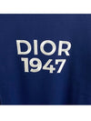 Wool Cashmere Crew Neck Knit Top Navy - DIOR - BALAAN 7