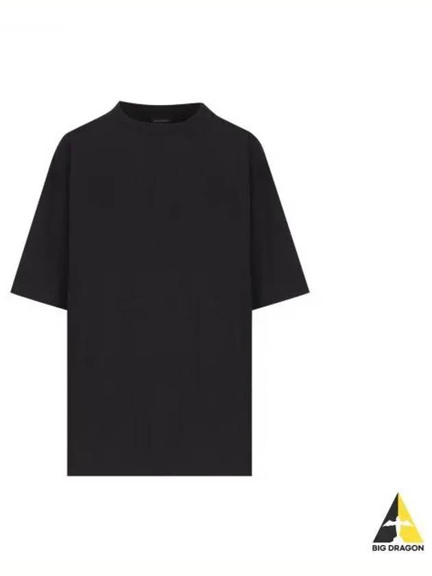 Logo Print Short Sleeve T-Shirt Black - BALENCIAGA - BALAAN 2