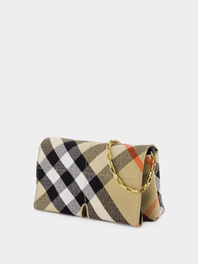 Snip Check Chain Mini Shoulder Bag Sand - BURBERRY - BALAAN 3