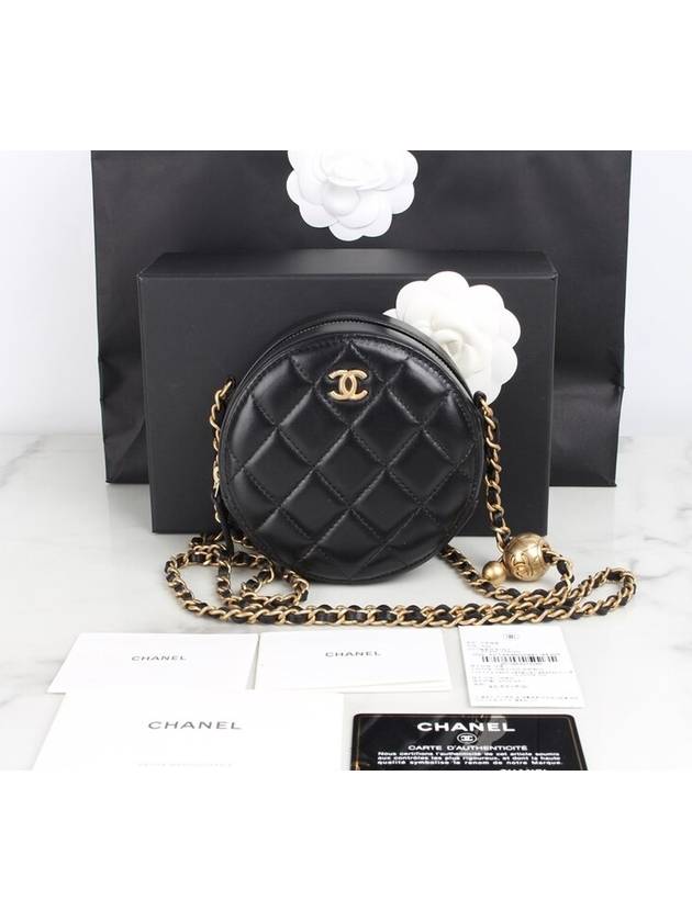 Gold Ball Tambourine Bag Black - CHANEL - BALAAN 2