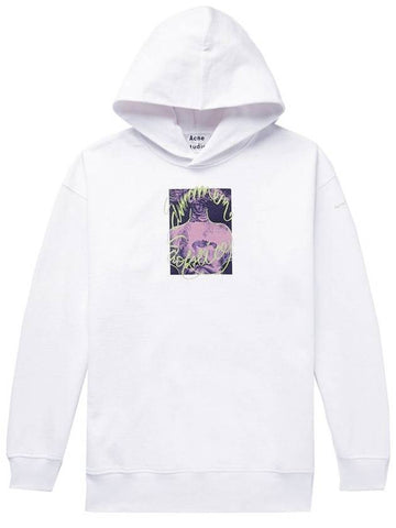 12Th Anniversary Solstice Print Hoodie White - ACNE STUDIOS - BALAAN 1