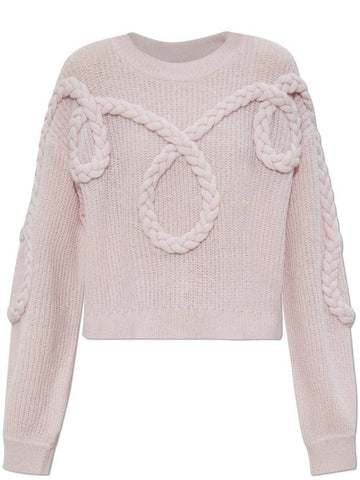 Munthe Sweater With Stitching, Women's, Pink - MUNTHE - BALAAN 1