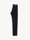 Mid Rise Denim Straight Jeans Black - SAINT LAURENT - BALAAN 3