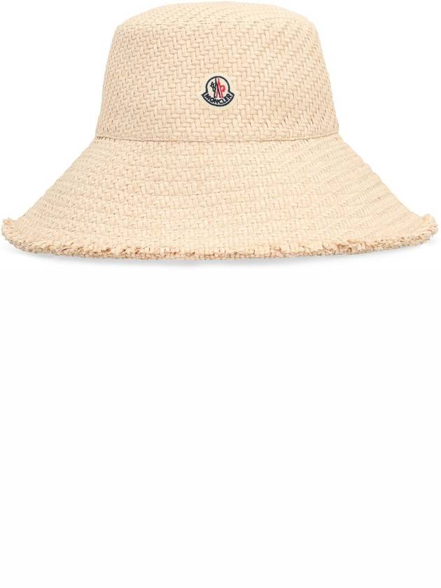 Moncler Raffia Wide Brim Hat - MONCLER - BALAAN 2