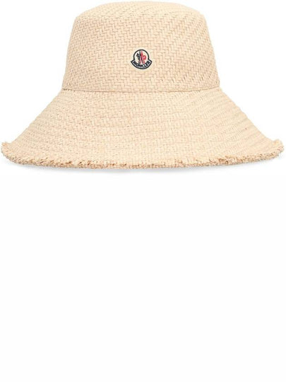 Moncler Raffia Wide Brim Hat - MONCLER - BALAAN 2