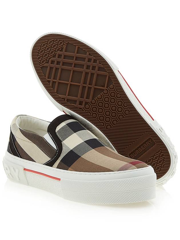 Embossed Logo Checked Slip-on - BURBERRY - BALAAN 6