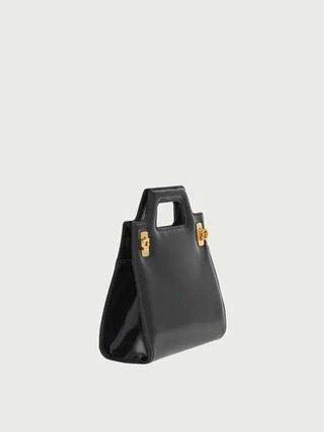 Wanda Mini Bag Black - SALVATORE FERRAGAMO - BALAAN 3