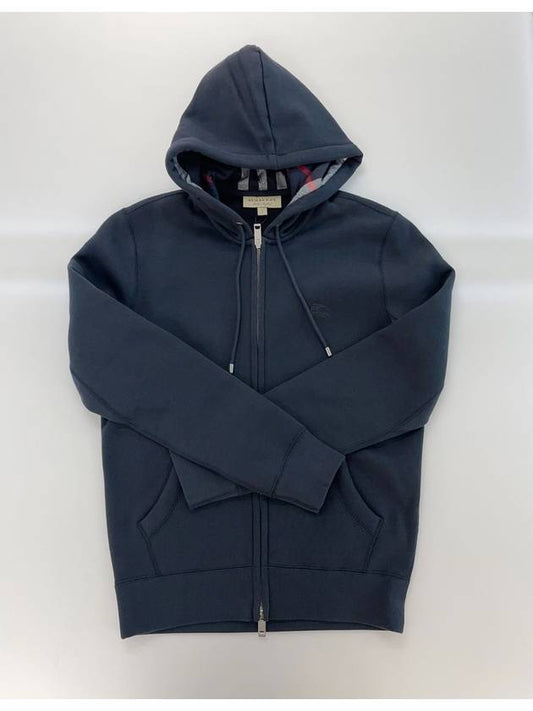 Claredon Hoodie Zip-up Navy - BURBERRY - BALAAN 2