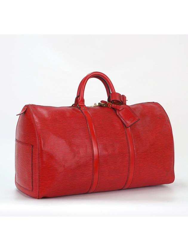 Epi Red 50 Boston Travel Bag - LOUIS VUITTON - BALAAN 4