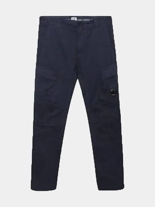 CP Company Men's Lens Wappen Stretch Loose Fit Cargo Pants Navy 13CMPA123A 005529G 888 - CP COMPANY - BALAAN 1