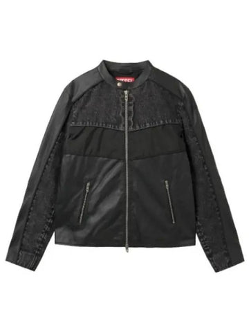 Leopold Jacket Black Jumper - DIESEL - BALAAN 1