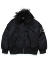 MM6 Margiela Kids Eco Fur Collar MA1 Jacket - MAISON MARGIELA - BALAAN 1