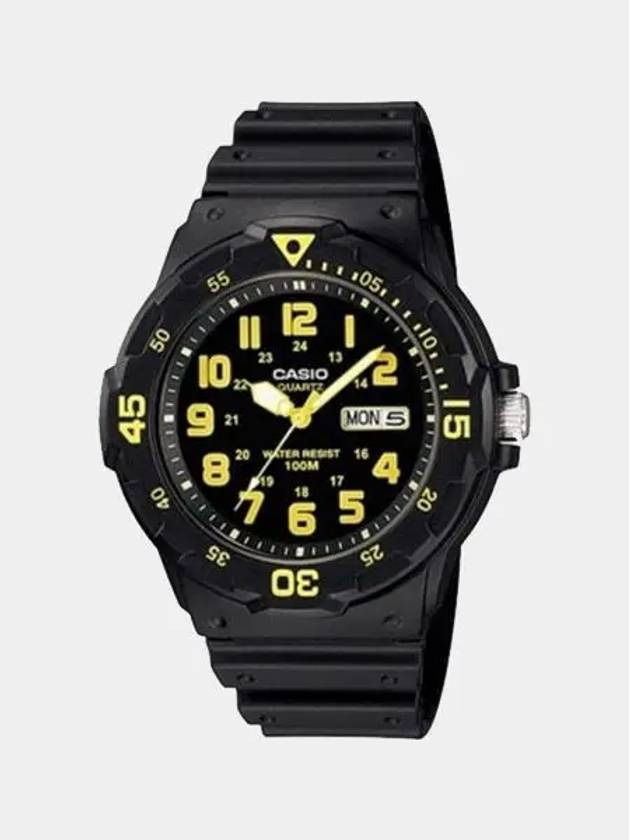 Analog Watch Yellow Black - CASIO - BALAAN 6