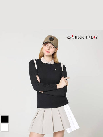 Women s performance armhole color combination free motion t shirt HD3WTS003 - HOLIC&PLAY - BALAAN 1