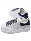 Women's Navy Tab Oversized Low Top Sneakers White - ALEXANDER MCQUEEN - BALAAN 7