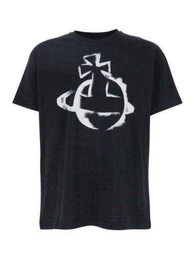 Orb Logo Classic Short Sleeve T-Shirt Black - VIVIENNE WESTWOOD - BALAAN 1